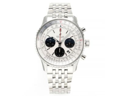 BLS Factory Breitling Navitimer 1 B01 Movement 43MM White Watch
